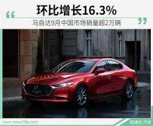 空運訂艙-馬自達9月國內銷量超2萬輛 環比增長16.3%